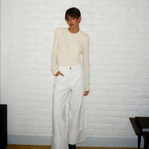 NWT Zara Draped Bodysuit